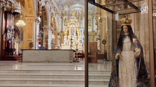 Visita de La Purísima de lo Vásquez a sus hijos en Santiago