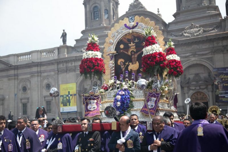 Este domingo 13 de octubre se realizará la Procesión del Señor de los Milagros