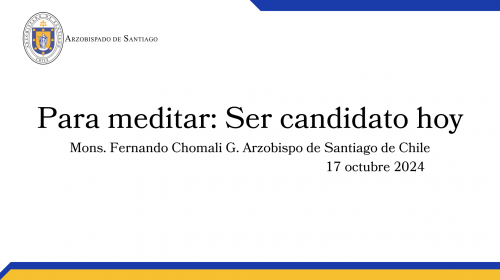 Para meditar: Ser candidato hoy