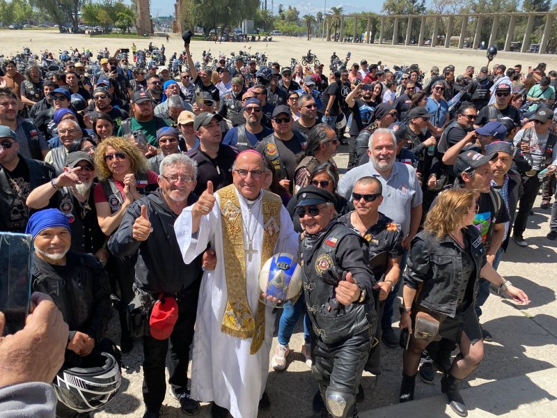Más de mil personas se reunieron en «Bendice tu moto» en Maipú