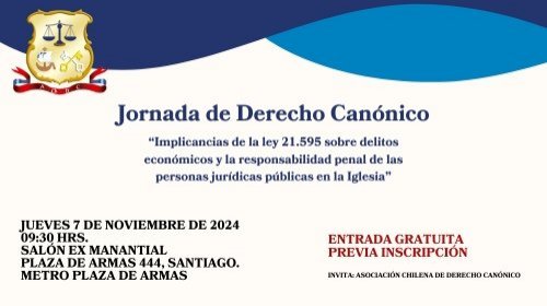 Inscríbete en la Jornada de Derecho Canónico gratuita de este jueves 7 en la sede arzobispal