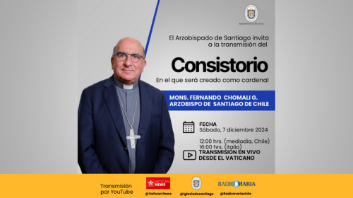 Mons. Chomali tras ser nombrado cardenal: «Espero ser un aporte para la Iglesia Chilena»
