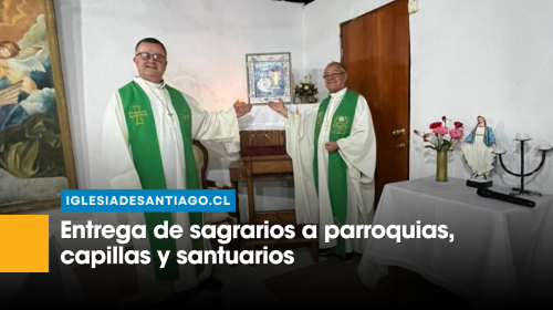 Entrega de los 32 sagrarios entre parroquias, capillas y santuario de la Arquidiócesis de Santiago