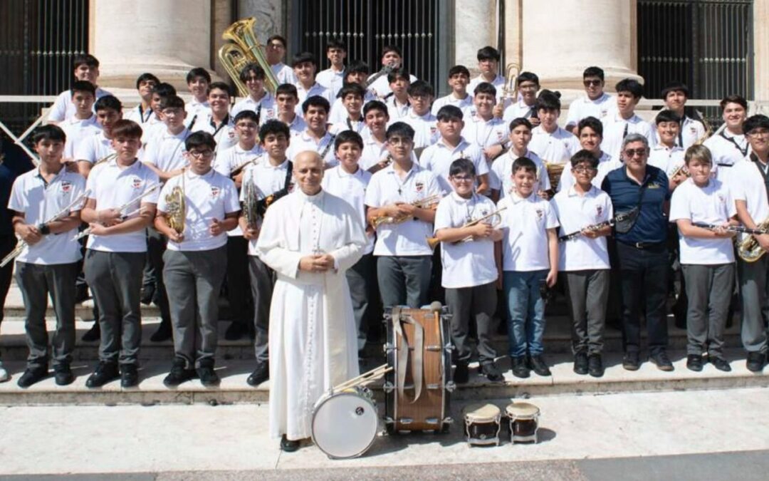 ¡Lo lograron! Banda Don Orione se presentó frente al Papa Leon XIV